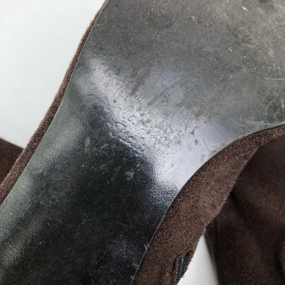 Made in Italy Brown Suede Heeled Boots - Picture 4 of 4